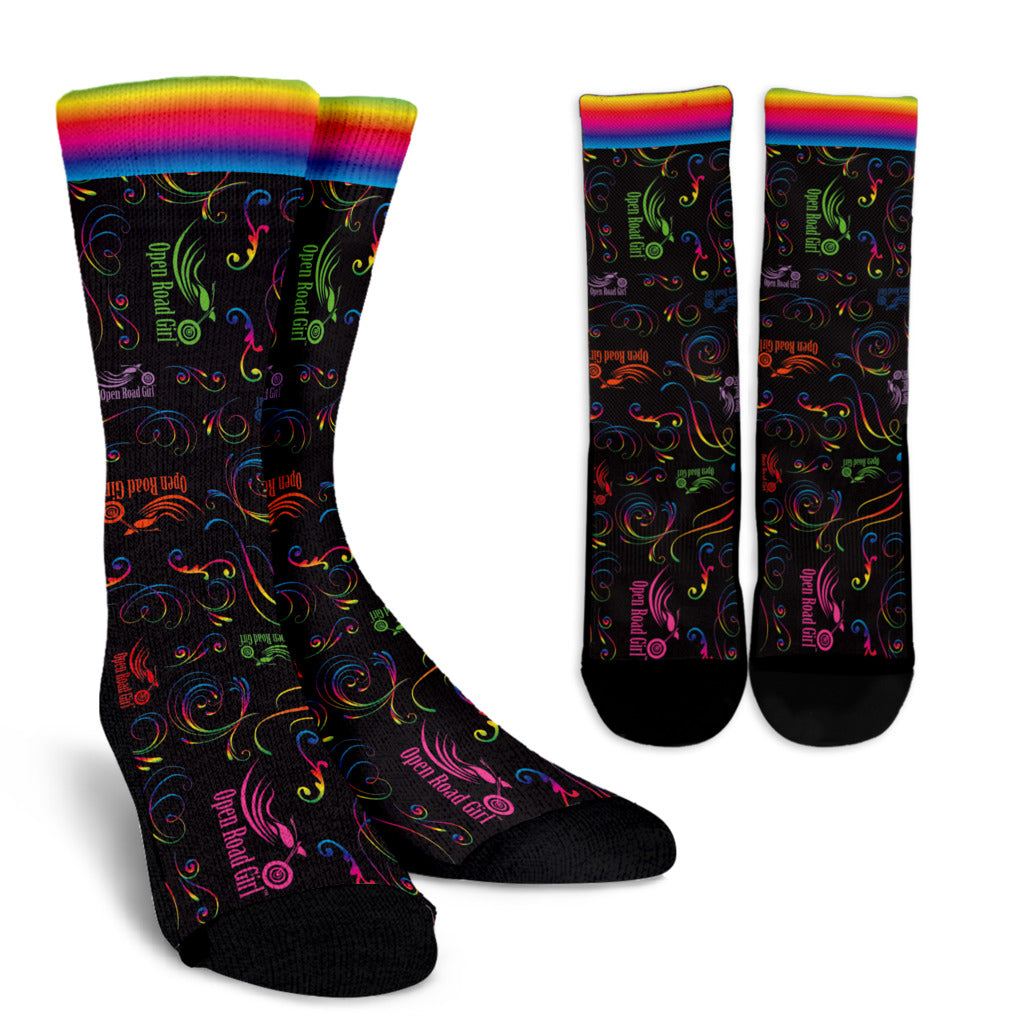 RAINBOW Open Road Girl Socks