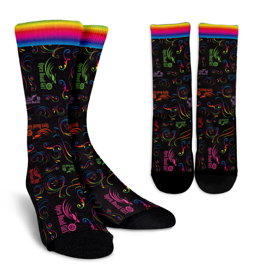 RAINBOW Open Road Girl Socks
