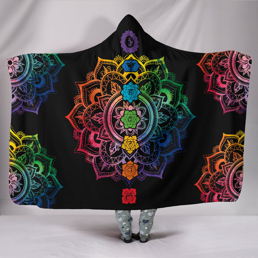 MANDALA- Chakra Mandala Hoodie Cosy Custom Blanket