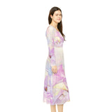 Women's Long Sleeve Dance Dress Spring Blooms Custom Design