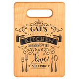 Personalized Cutting Board - Maple {Laser Etched No Colored Art}