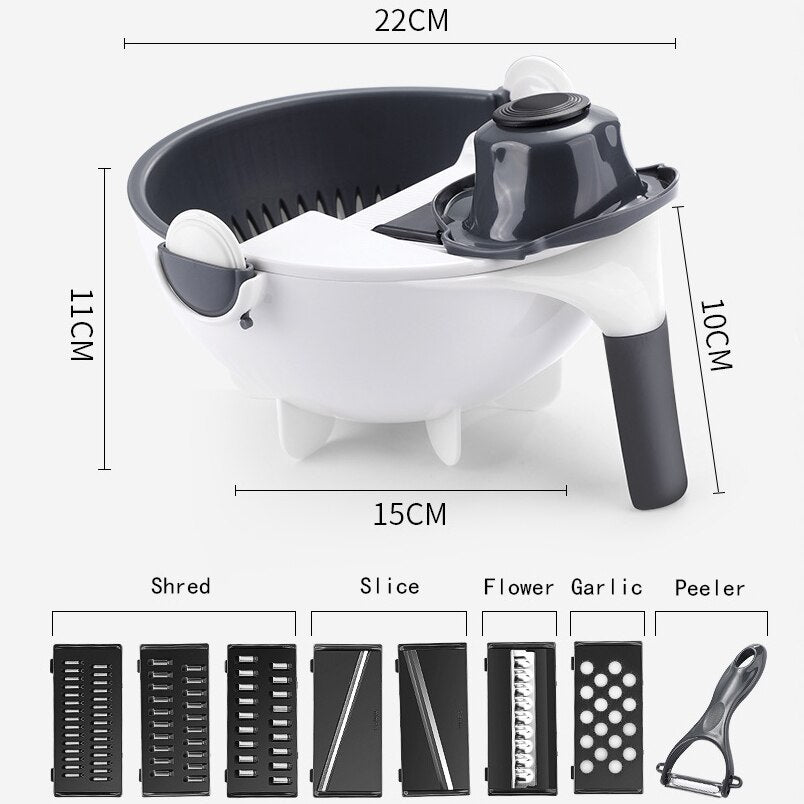 Multifunctional Rotating Vegetable Cutter