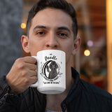 Poodle- My Poodle-Leaves Paw Prints On My Heart White Coffee Mug