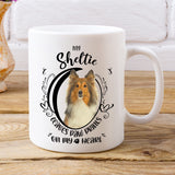 Sheltie- My Sheltie Leaves Paw Prints On My Heart White Coffee Mug