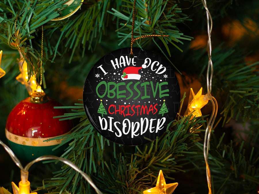 OCD - Ceramic Round Ornament