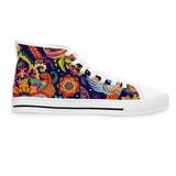 Birds and Flowers Women's High Top Sneakers