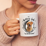 Yellow Lab- My Yellow Lab Leaves Paw Prints On My Heart White Coffee Mug