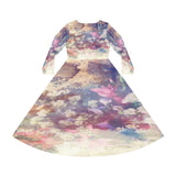 Women's Long Sleeve Dance Dress Sensuous Garden Custom Design