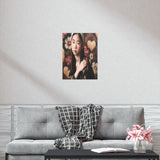 Hearts and Flowers Premium Matte Vertical Poster Vermeer Style