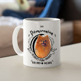 Pomeranian- My Pomeranian Leaves Paw Prints On My Heart White Coffee Mug