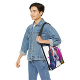 Basset Hound Art Adjustable Tote Bag with Zipper