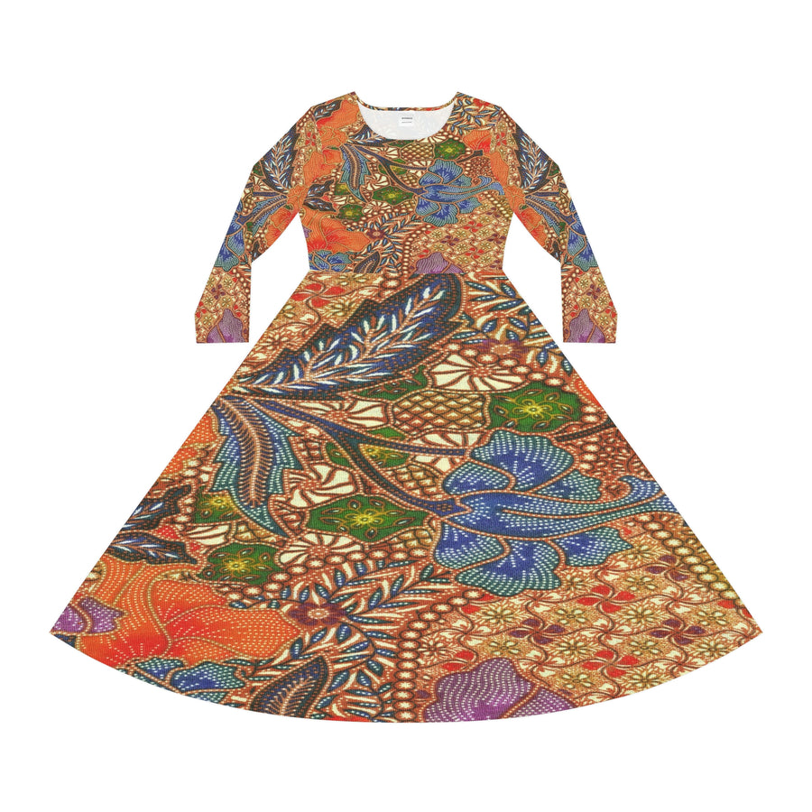 Women's Long Sleeve Dance Dress Gorgeous Tapestry