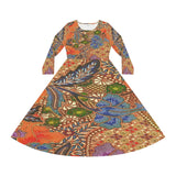 Women's Long Sleeve Dance Dress Gorgeous Tapestry