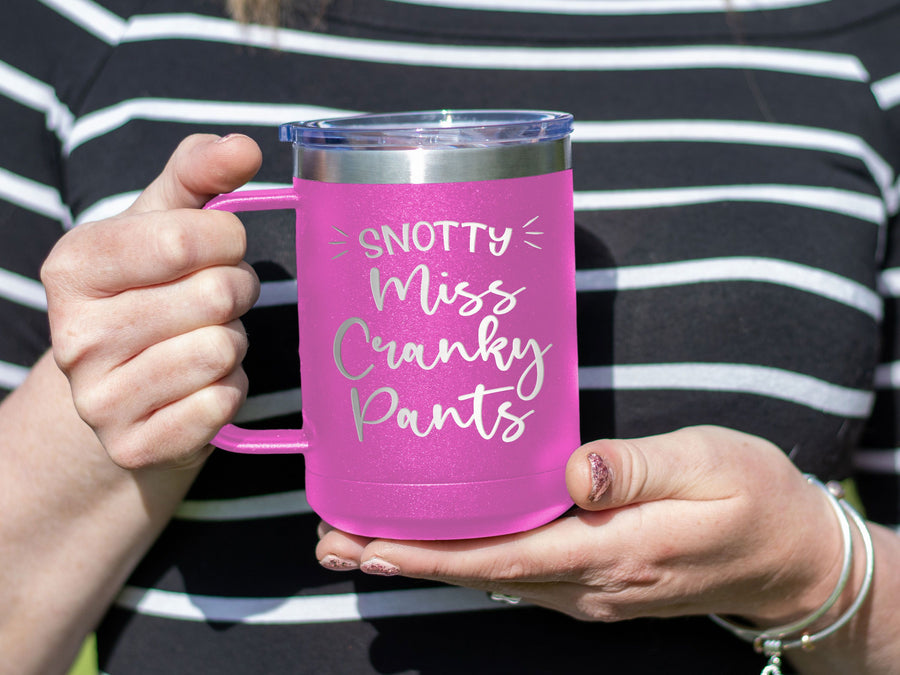 Miss Cranky Pants - Coffee Laser Etched Tumbler