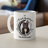 My French Bulldog Leaves Paw Prints On My Heart White Coffee Mug