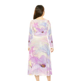 Women's Long Sleeve Dance Dress Spring Blooms Custom Design