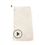 Mesh Cotton Drawstring Bags, Machine Washable