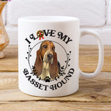 Basset Hound-I Love My Basset Hound  White  Coffee Mug