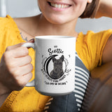 Scottie- My Scottie Leaves Paw Prints On My Heart White Coffee Mug