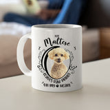 Maltese- My Maltese Leaves Paw Prints On My Heart White Coffee Mug