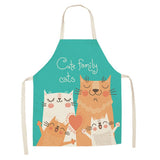 Cat Lovers Cute Cat Print Kitchen Aprons For The Awesome cook