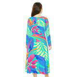 Women's Long Sleeve Dance Dress Tropical Bliss