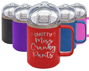 Miss Cranky Pants - Coffee Laser Etched Tumbler