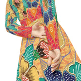 Women's Long Sleeve Dance Dress Wearing My Art