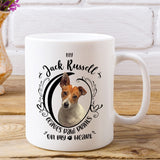 Jack Russell- My Jack Russell Leaves Paw Prints On My Heart White Coffee Mug