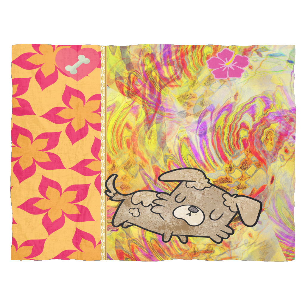 Woven Dance 'Dog Dreams" Custom Fleece Blankets
