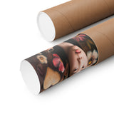 Hearts and Flowers Premium Matte Vertical Poster Vermeer Style