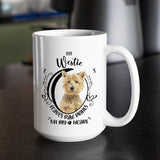 Westie- My Westie Leaves Paw Prints On My Heart White Coffee Mug