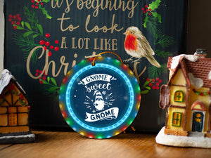 Gnome Sweet Gnome - Ceramic Round Ornament