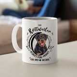 Rottweiler- My Rottweiler Leaves Paw Prints On My Heart White Coffee Mug