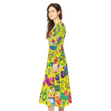 Women's Long Sleeve Dance Dress Fly Like The Birds