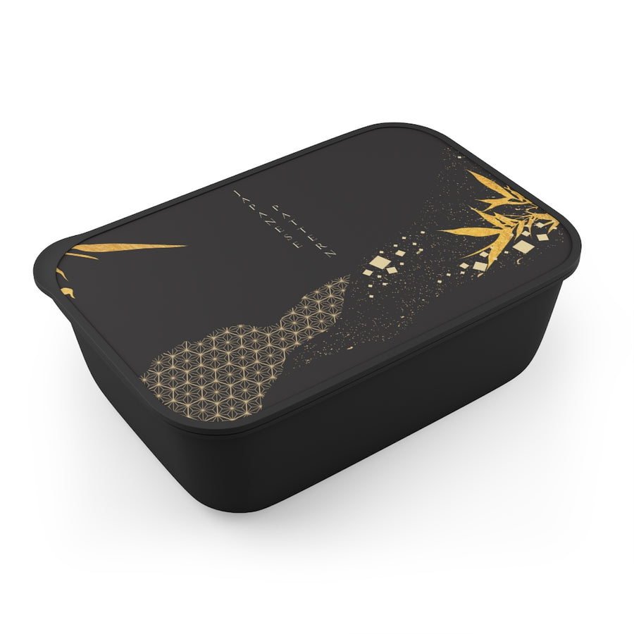 PLA Bento Box with Band and Utensils