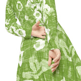 Women's Long Sleeve Dance Dress Fresh Forest Custom Design
