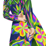 Women's Long Sleeve Dance Dress Tropical Night