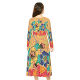 Women's Long Sleeve Dance Dress Wearing My Art