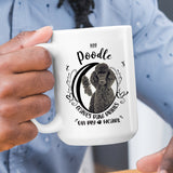 Poodle- My Poodle-Leaves Paw Prints On My Heart White Coffee Mug