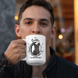 Scottie- My Scottie Leaves Paw Prints On My Heart White Coffee Mug