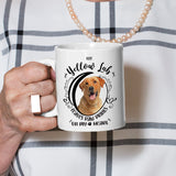 Yellow Lab- My Yellow Lab Leaves Paw Prints On My Heart White Coffee Mug