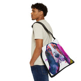 Basset Hound Art Adjustable Tote Bag with Zipper