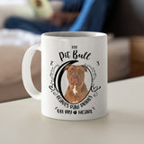 Pit Bull- My Pit Bull Leaves Paw Prints On My Heart White Coffee Mug