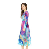 Women's Long Sleeve Dance Dress Waves of Spring Custom Design