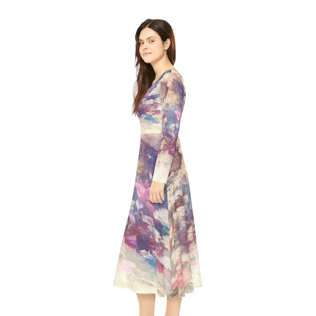 Women's Long Sleeve Dance Dress Sensuous Garden Custom Design