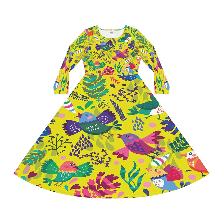 Women's Long Sleeve Dance Dress Fly Like The Birds