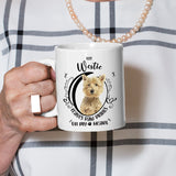 Westie- My Westie Leaves Paw Prints On My Heart White Coffee Mug