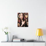 Hearts and Flowers Premium Matte Vertical Poster Vermeer Style
