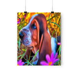 Basset Hound Puppy Premium Matte Vertical Posters